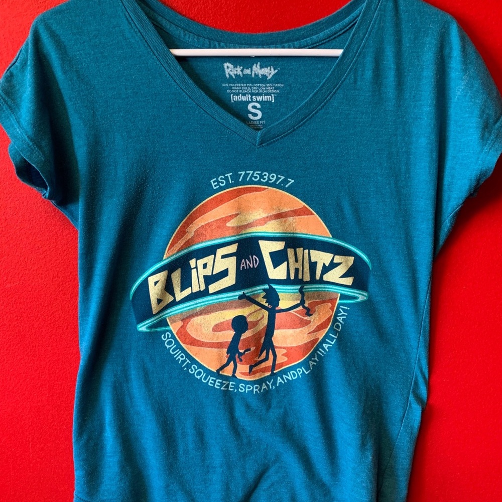 Adult Swim Rick & Morty “ Blips & Chitz” Size S